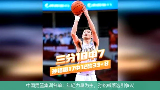 中国男篮集训名单：年轻力量为主，孙铭徽落选引争议